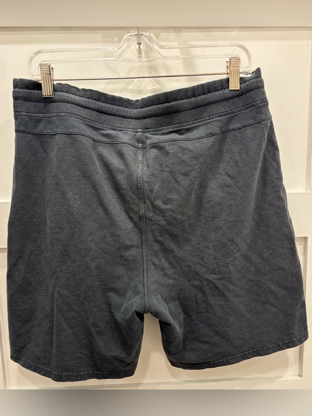 Pact Men's Drawstring Athletic Shorts - Slate Organic Cotton - Picture 6 of 7